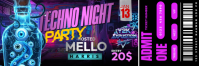 Neon Club Event Ticket Nagłówek wiadomości e-mail template