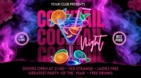 Neon Cocktail Party Digital Display (16:9) template