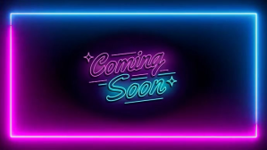 Neon Coming Soon Digital Display (16:9) template