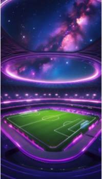 Viola Futuristic Stadium Design Visitkort Template