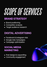 Black Digital Marketing Proposal A4 Template - Page 3