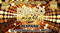 Neon Disco Night Party Youtube Thumbnail template