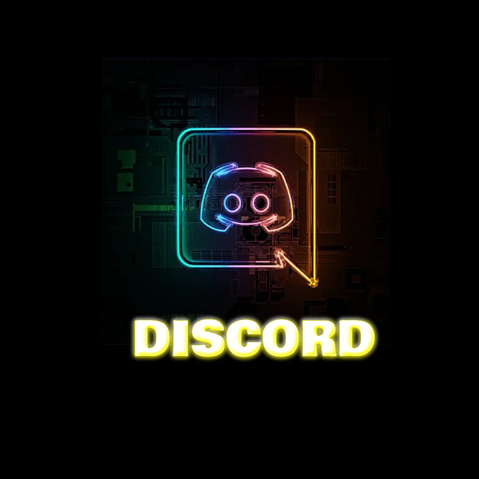 Mod le NEON DISCORD LOGO PosterMyWall mod-le-neon-discord-logo-postermywall