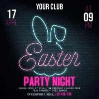 Neon Easter Instagram Post template