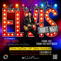 Neon Elvis Tribute Night Instagram Post template