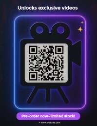 Neon Exclusive Craftsmanship Revealed – Scan To Witness & Pre-order Flyer (us Letter) template