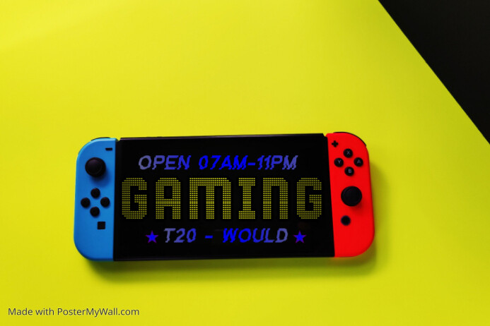 Game Label Neon Gaming Label Template | PosterMyWall