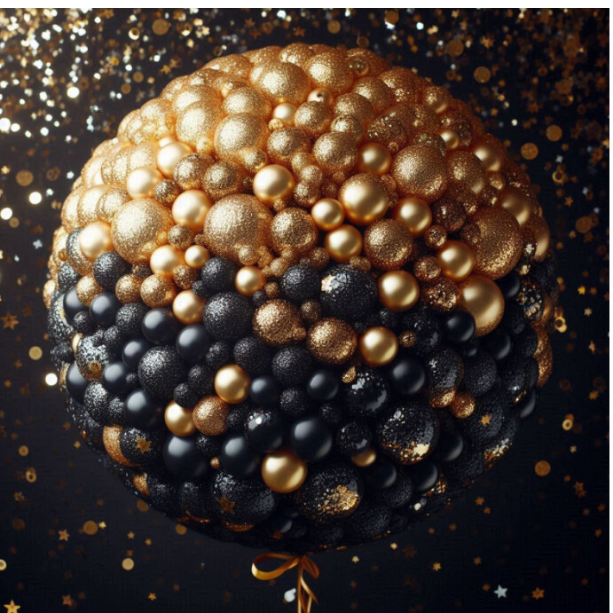 Neon Gold Black Background  Instagram Post template