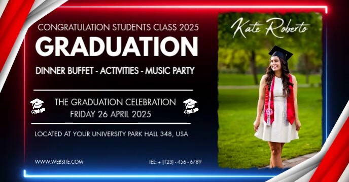 Neon Graduatuon  Facebook Event Cover Ikhava Yomcimbi WeFacebook template