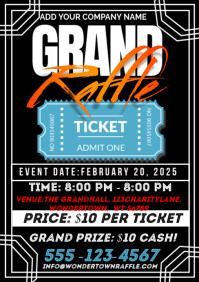 Grand Raffle Ticket Template | PosterMyWall