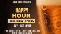 Neon Happy Hour Youtube Thumbnail template