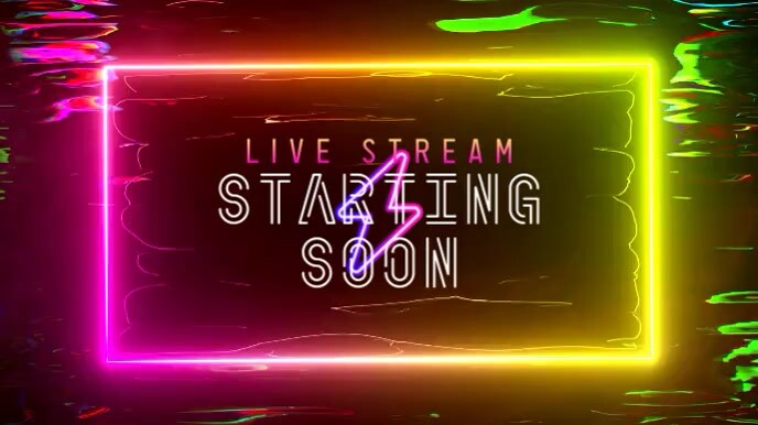 Plantilla De Neon Live Stream Starting Soon Twitch Overlay PosterMyWall Plantilla De Neon Live Stream Starting Soon Twitch Overlay PosterMyWall