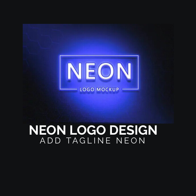NEON LOGO Template | PosterMyWall