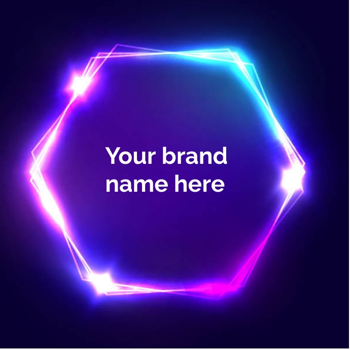 Neon Logo Template | PosterMyWall