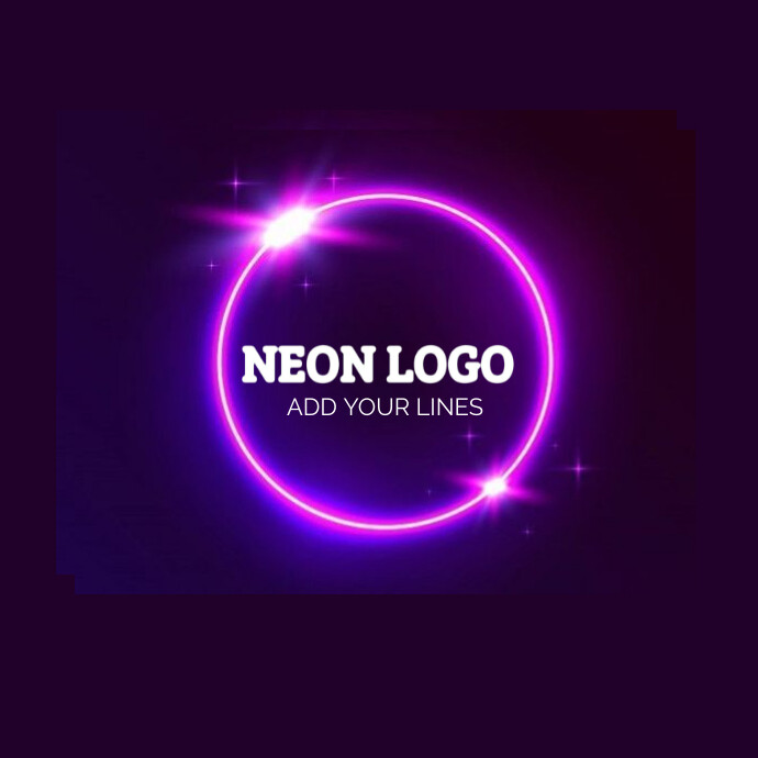 neon logo Templat | PosterMyWall