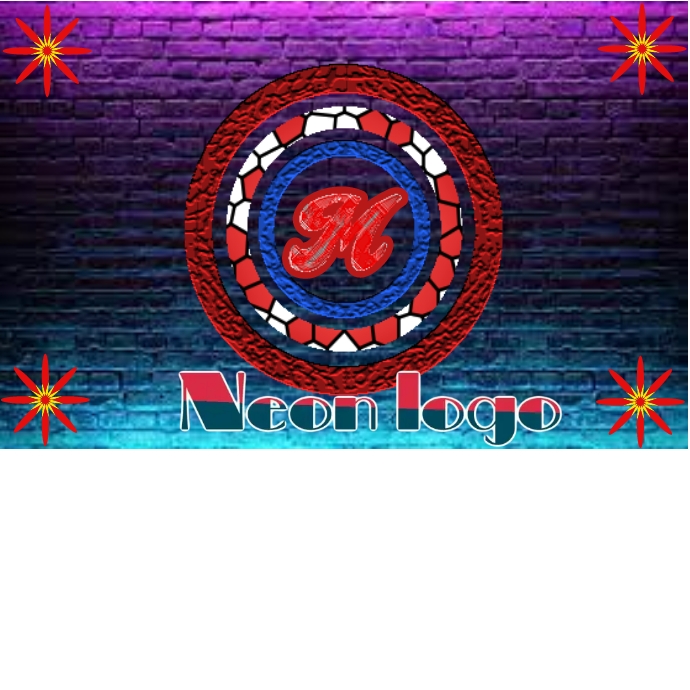Neon logo Template | PosterMyWall