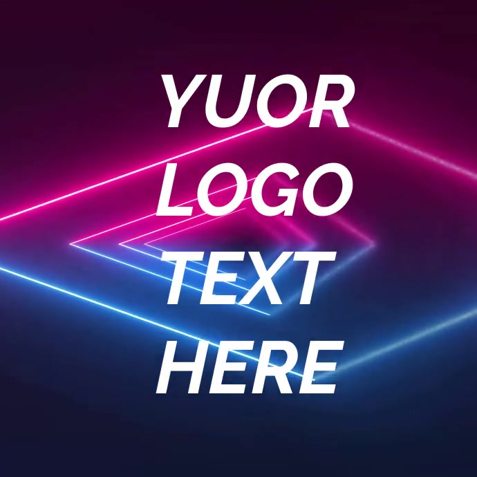 NEON LOGO Template | PosterMyWall