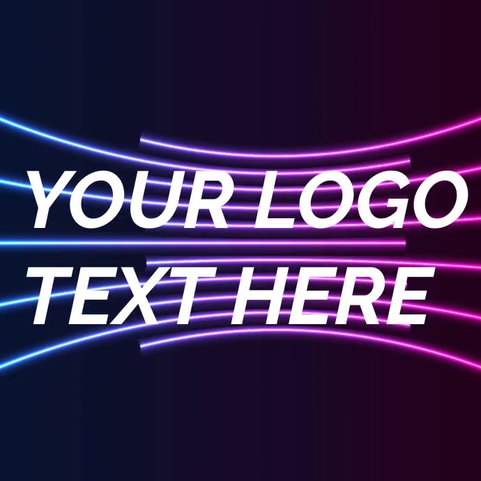 NEON LOGO design Template | PosterMyWall