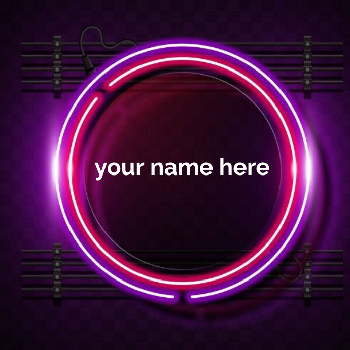 Neon logo Template | PosterMyWall