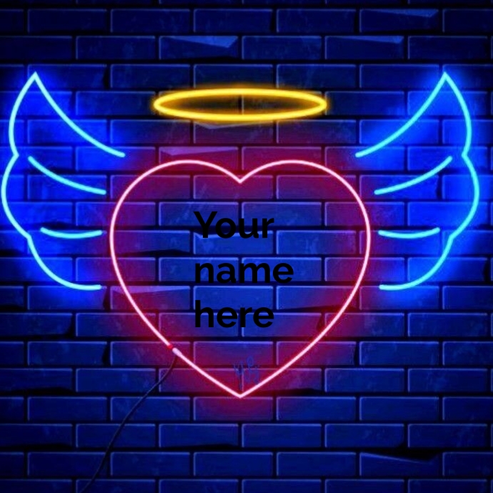 Neon logo Template | PosterMyWall