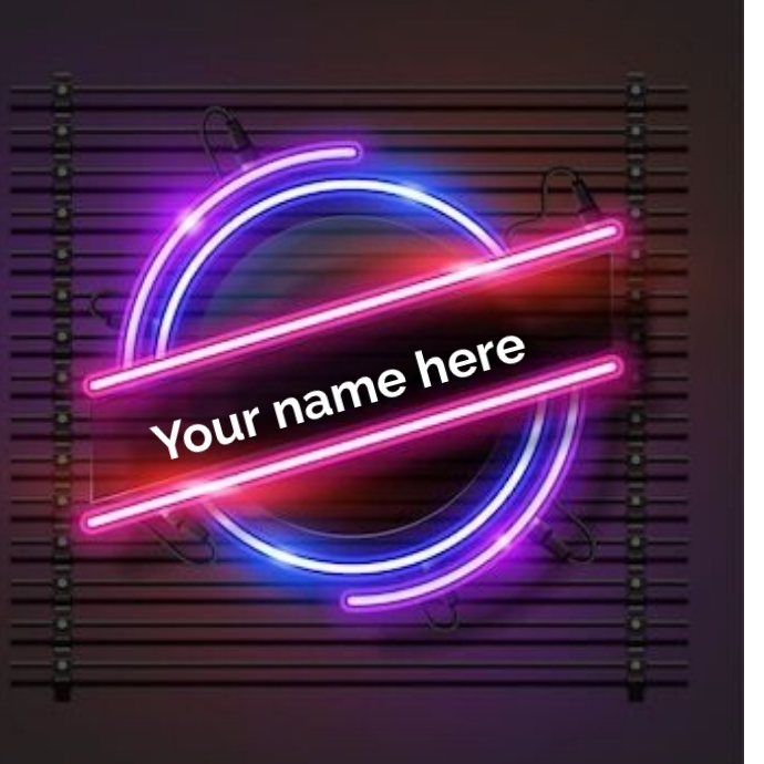 Neon logo Template | PosterMyWall