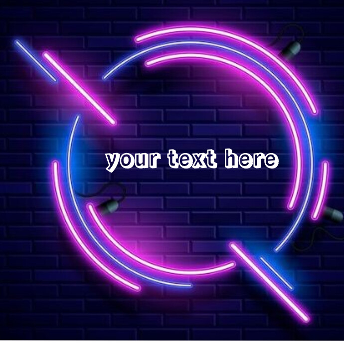 Neon logo Template | PosterMyWall