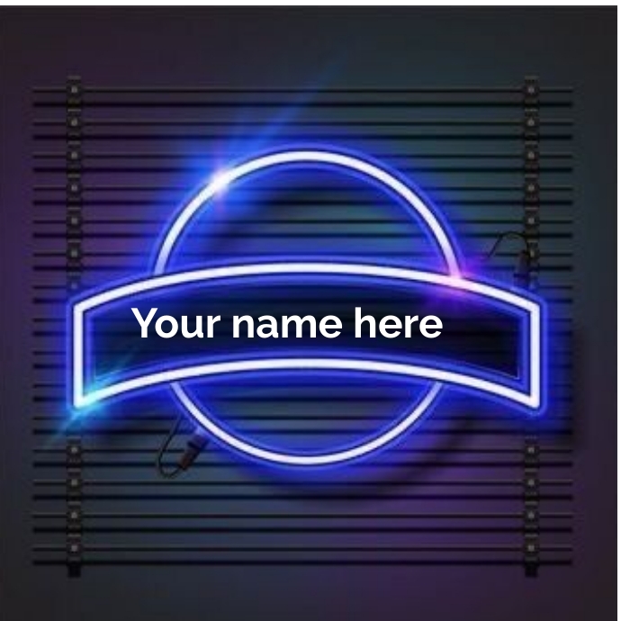 Neon logo Template | PosterMyWall