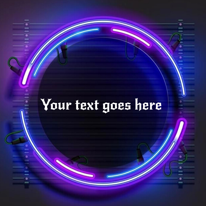 Neon logo Template | PosterMyWall