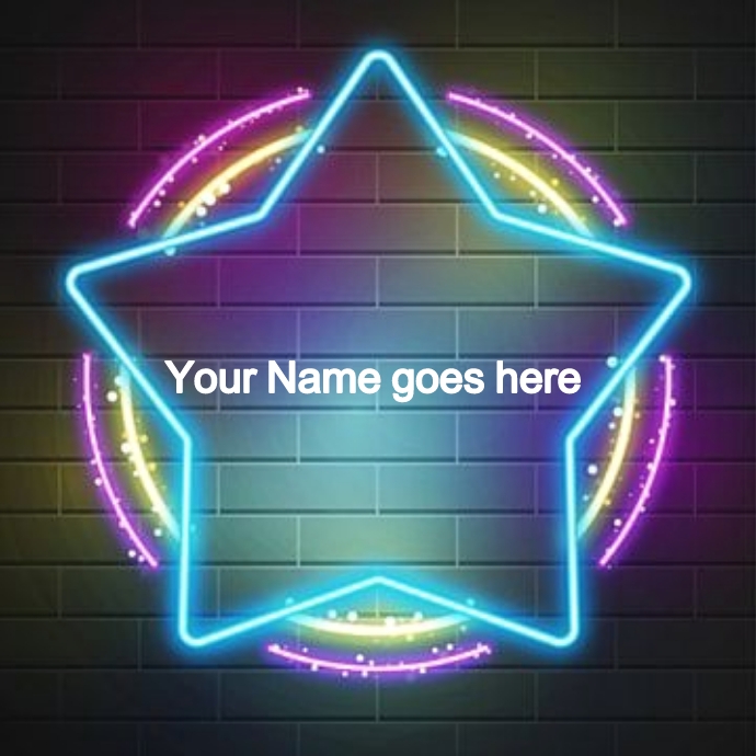 Neon logo Template | PosterMyWall