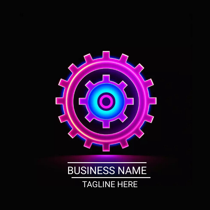 neon logo Template | PosterMyWall
