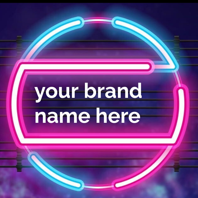 Neon Logo Template | PosterMyWall
