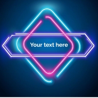 Neon logo Template | PosterMyWall