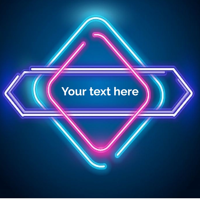 Neon logo Template | PosterMyWall
