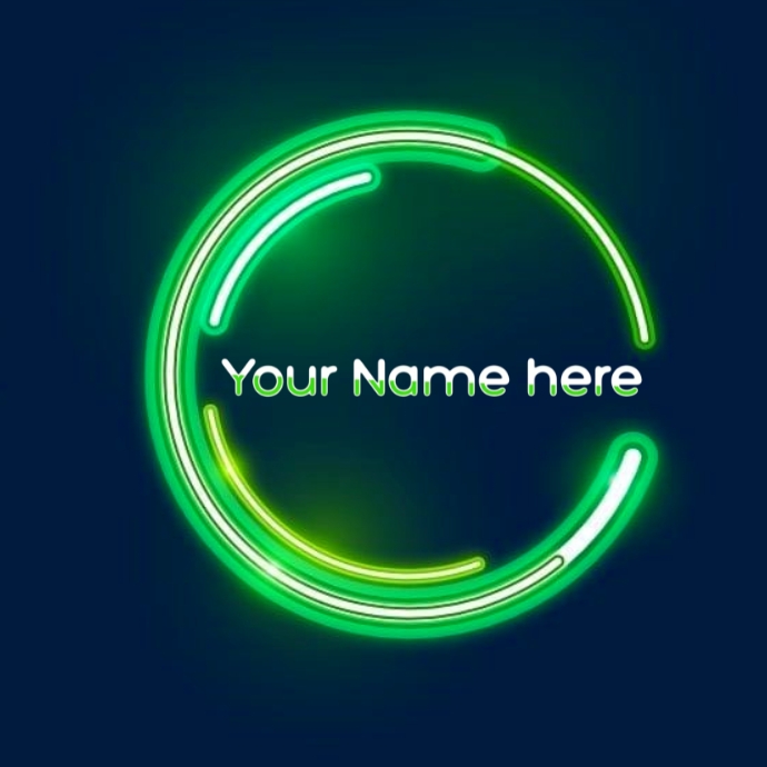 Neon logo Template | PosterMyWall