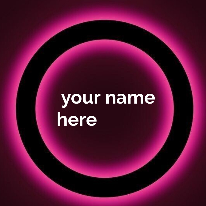 Neon logo template
