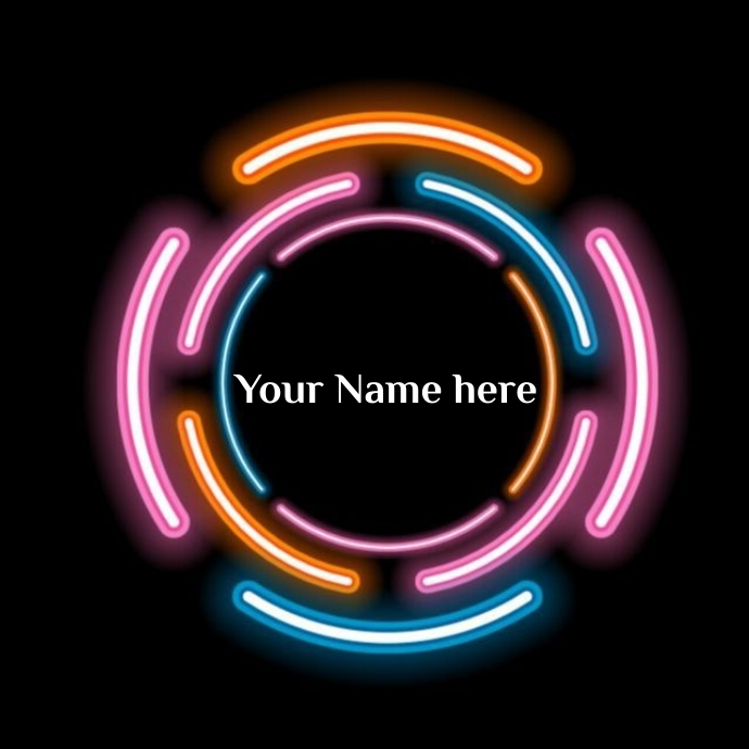 Neon logo Template | PosterMyWall