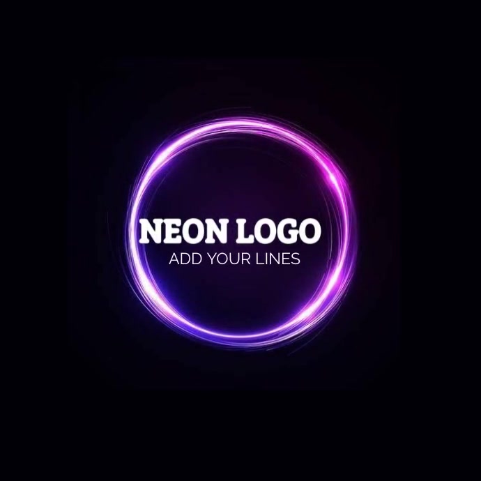 neon logo Template | PosterMyWall