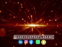 Black Social Media Promotion Flyer Template