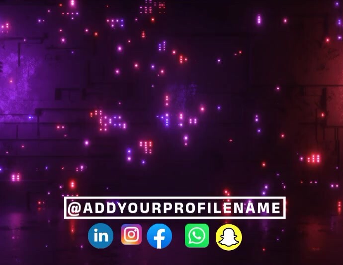 Neon Motion Graphics Flyer (us Letter) template