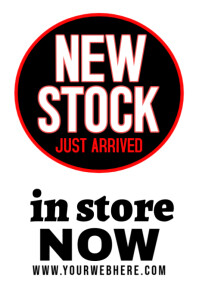 Neon New Stock  Poster Iphosta template