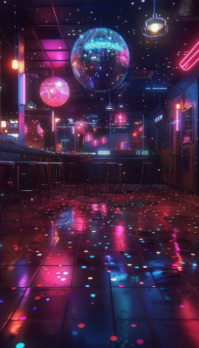 Neon night Business Card template