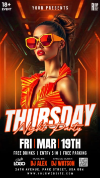 Preto Night Club Party Instagram Reel Template