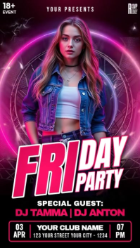 Rosa Friday Party Instagram Reel Template