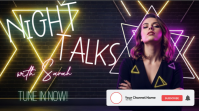 Neon Night Talks Show YouTube Thumbnail template