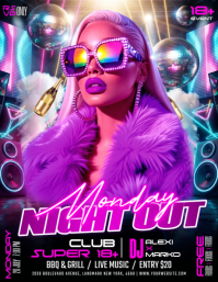 Neon Nightclub Event Flyer template