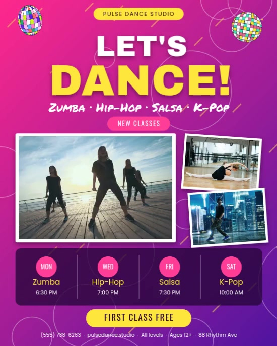 Dance Classes Template | PosterMyWall