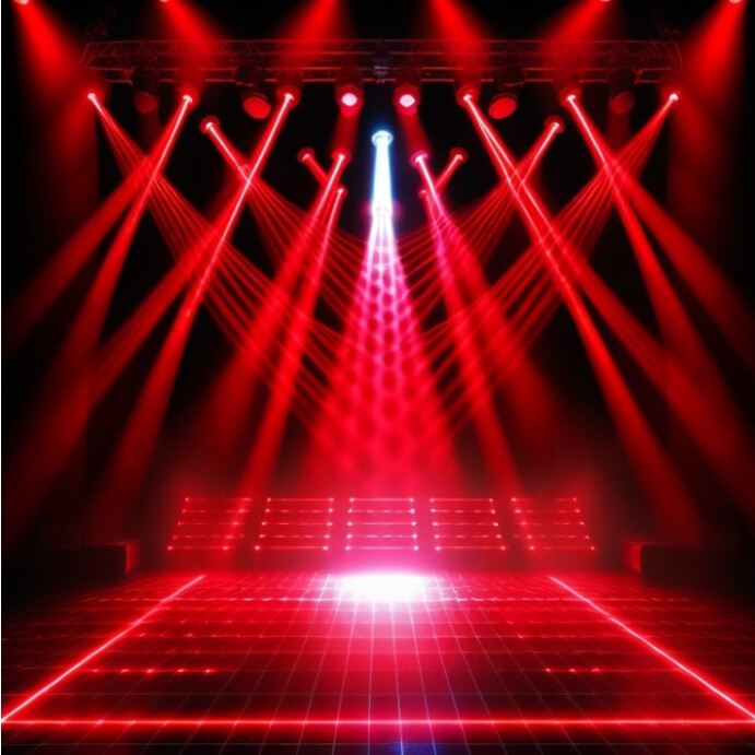 Controllable Led Lights Stage Background Neon podium light stage background Template | PosterMyWall