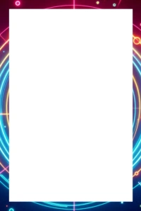 Neon Poster Background Template