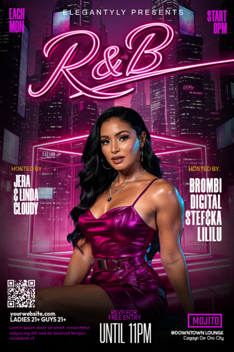 R&b Mondays Event Posters Template | PosterMyWall