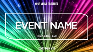 Neon Rainbow Umbukiso Wedijithali (16:9) template